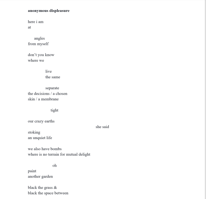 anonymous displeasure