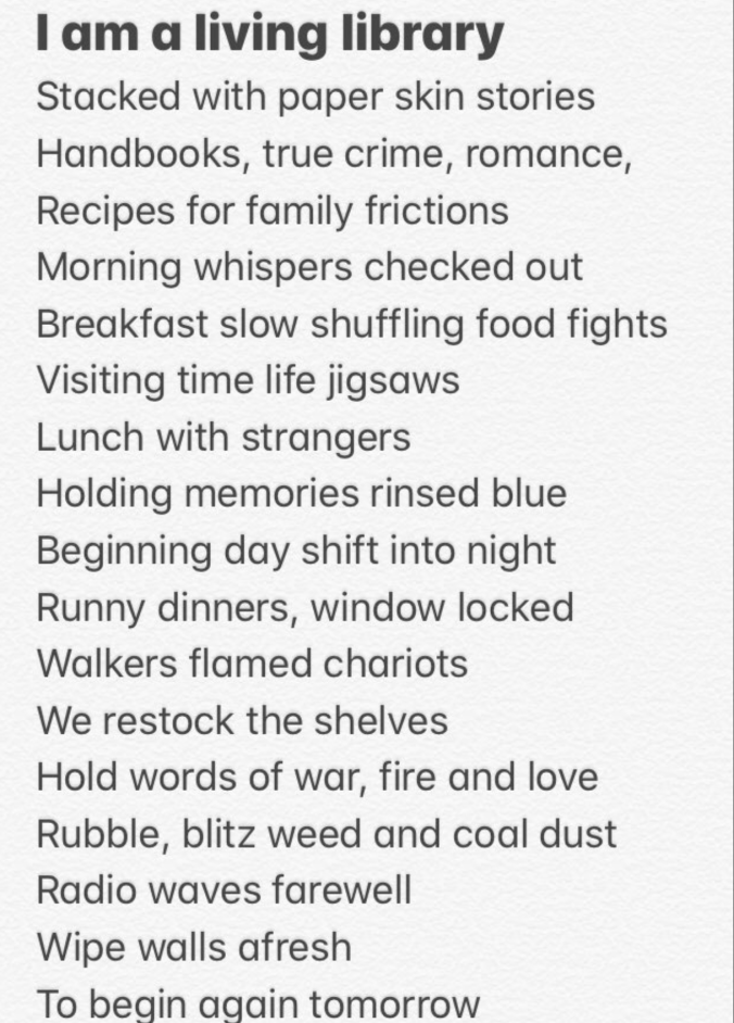 I Am A Living Library by Kate