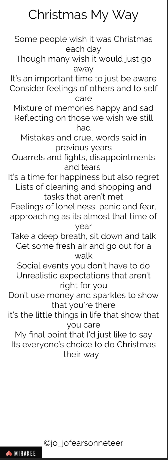 Christmas My Way by Jo Fearon