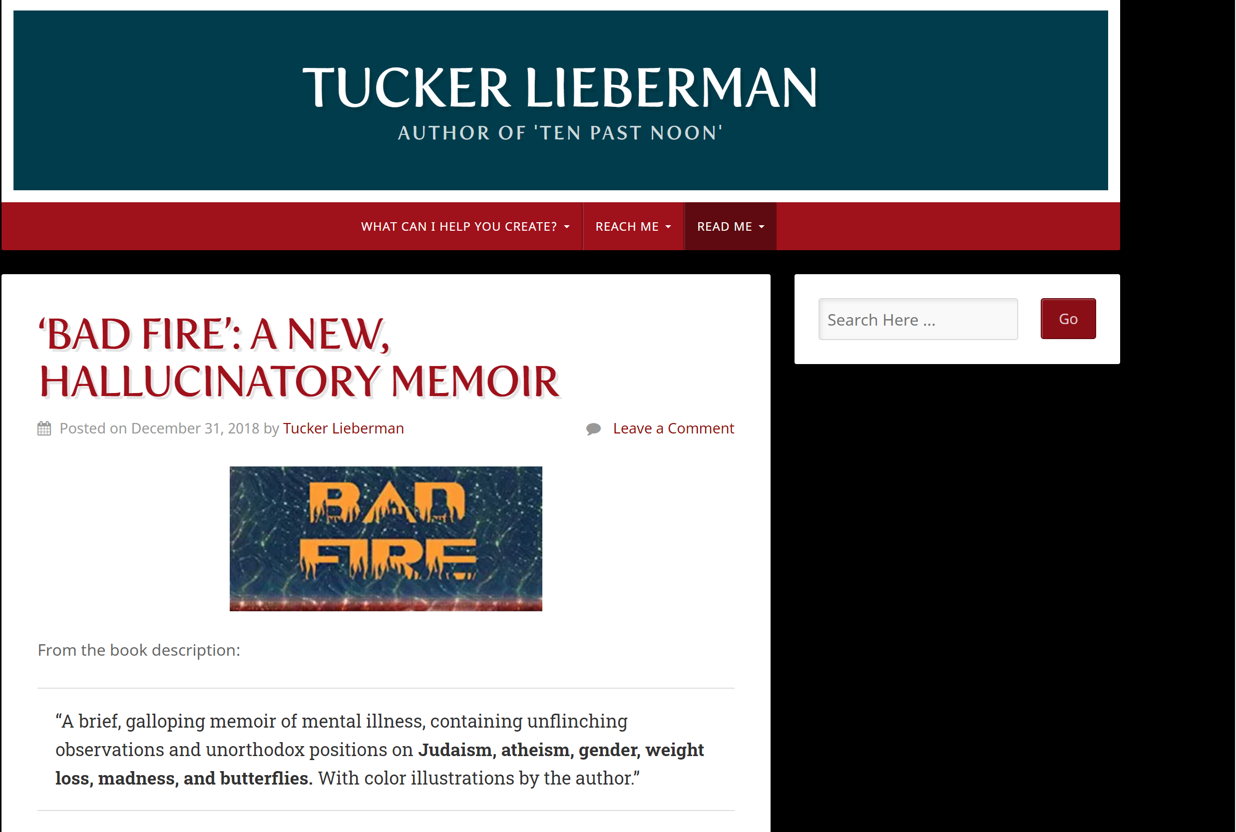 Tucker Liebermann Bad Fire