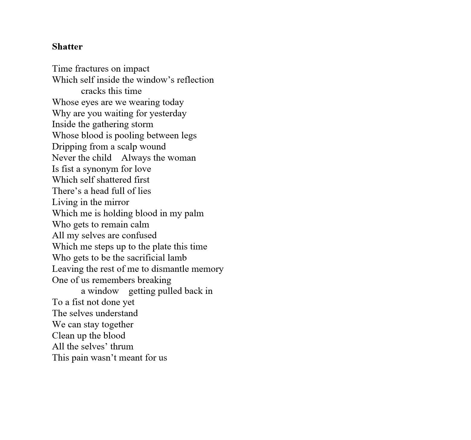 Shatter by Sage Ravenswood