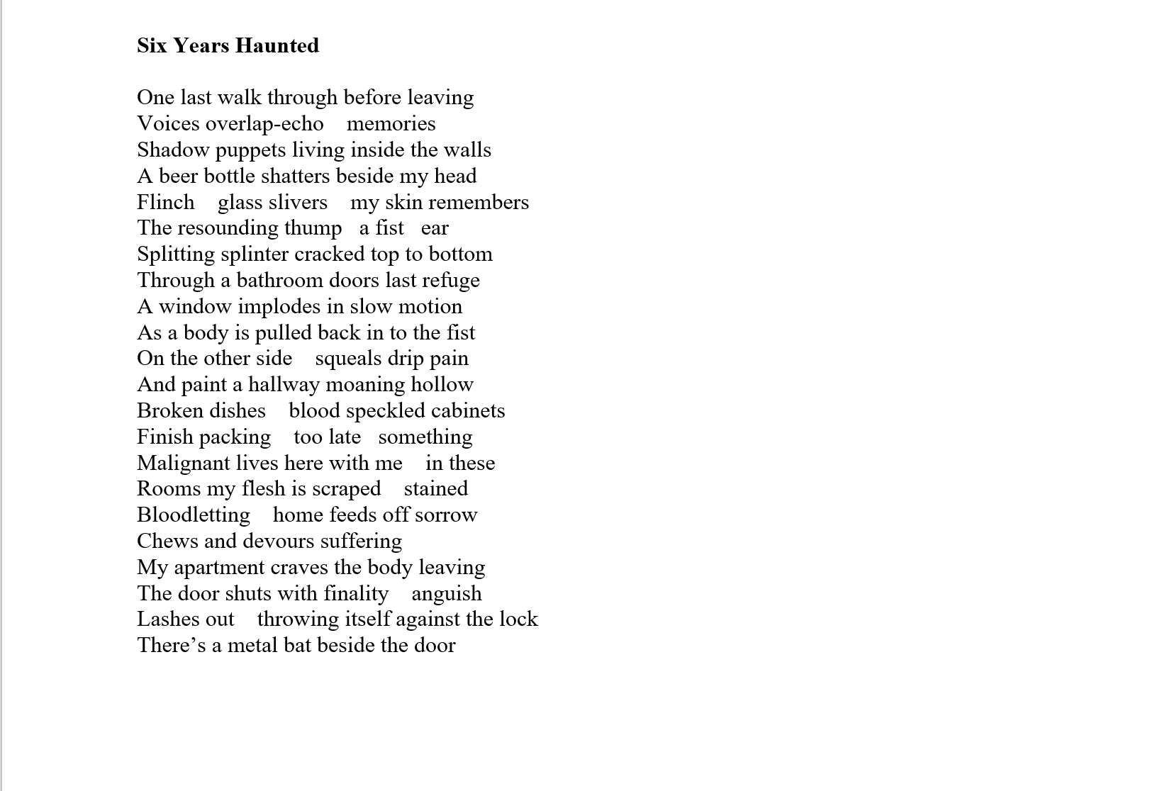 Six Years Haunted by Sage Ravenswood