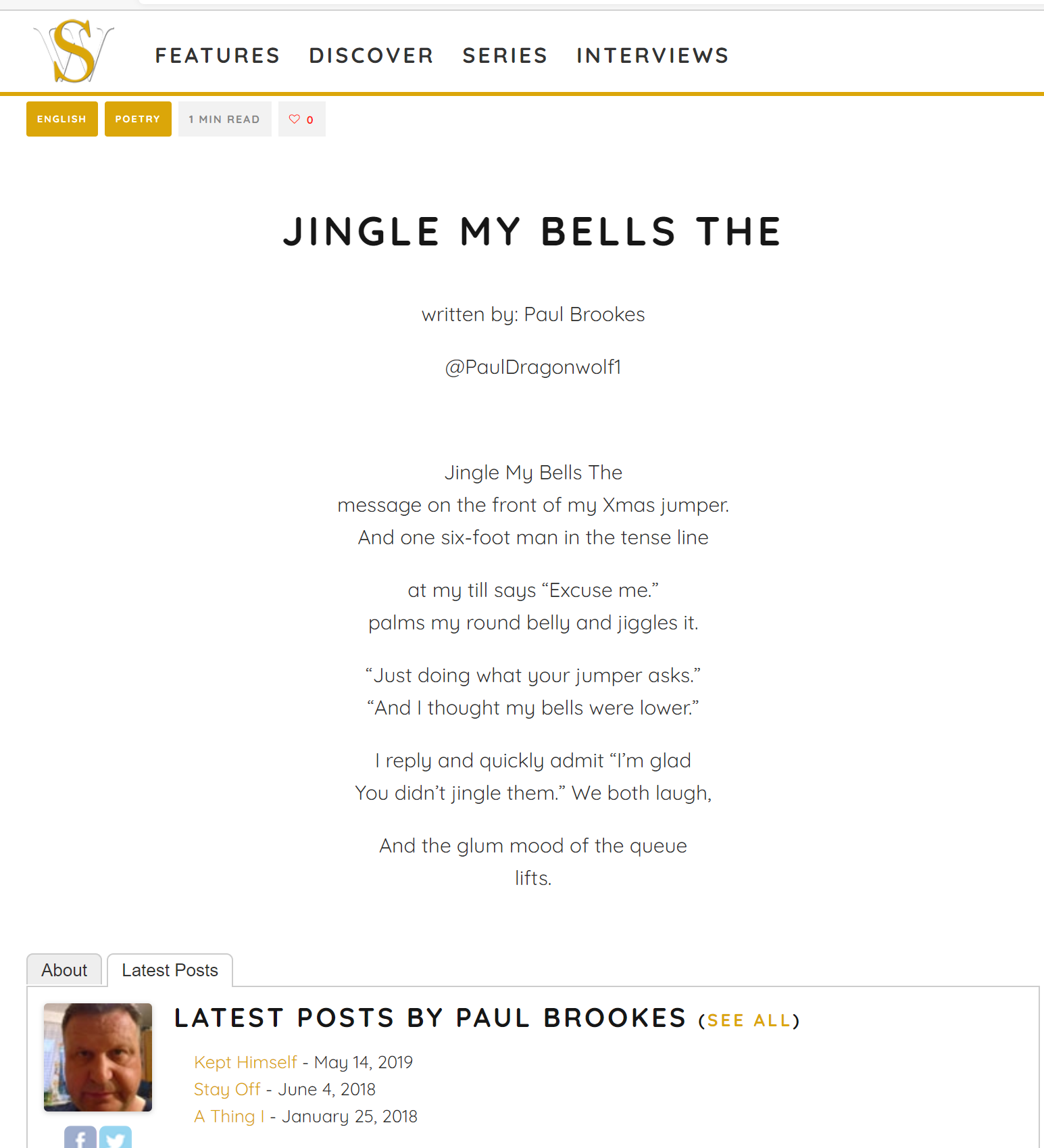 Jingle my Bells on Spillwords