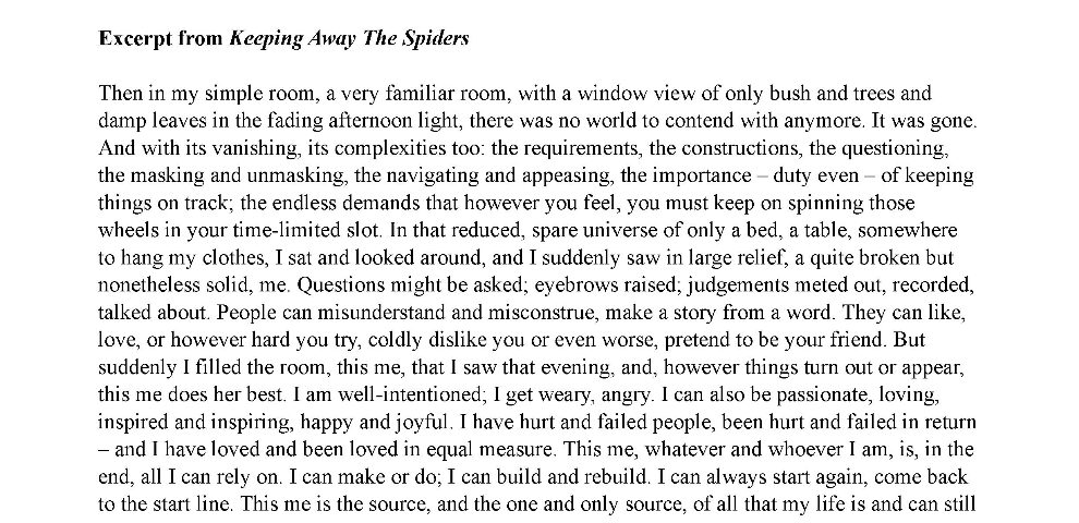 Spiders Excerpt 1