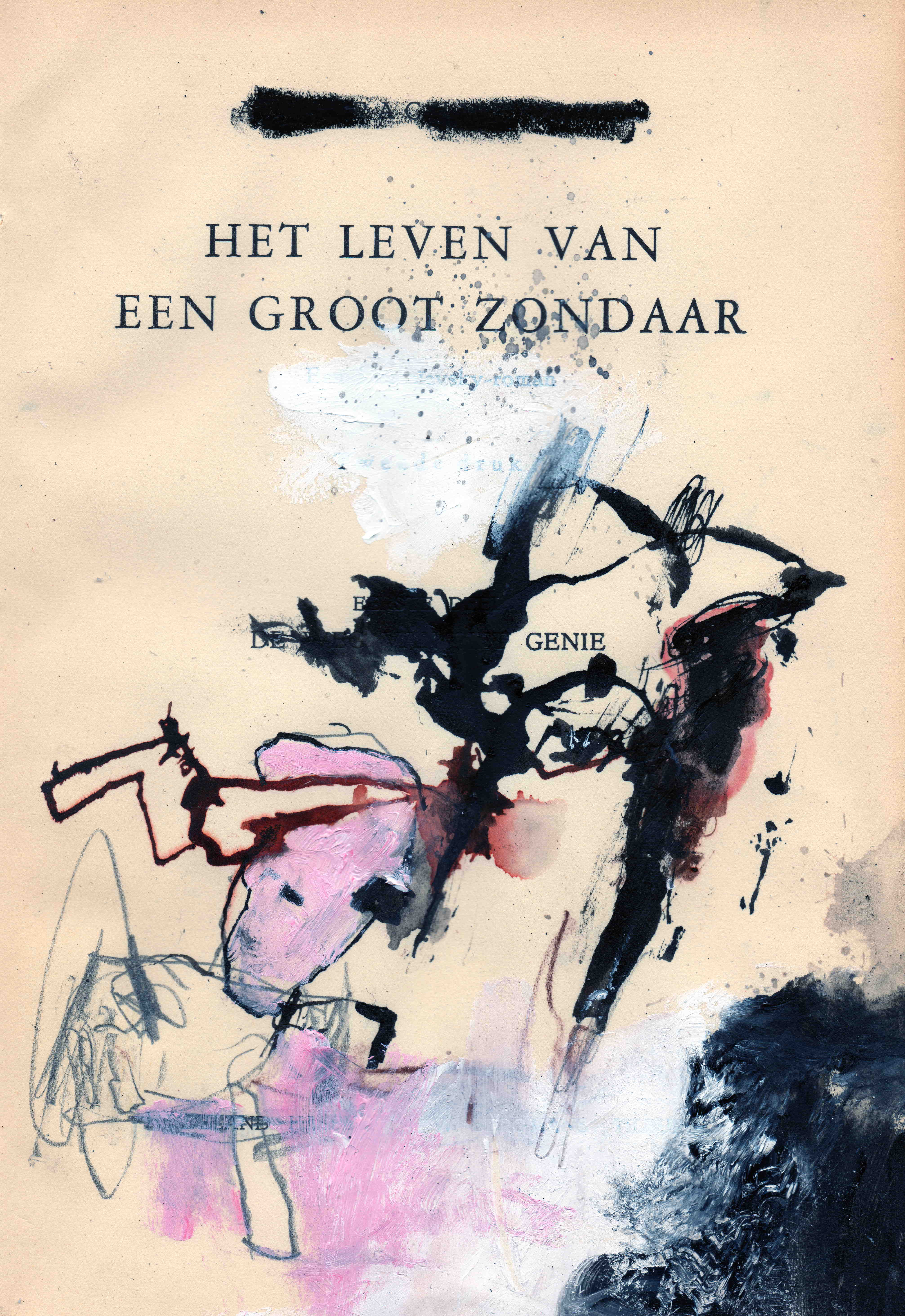 Het leven van een groot zondaar (genie), mixed media on paper, 14,6 x 21 cm, 2020 MH11