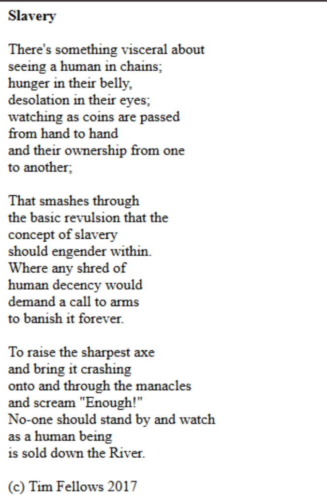 Slavery By Tim Fellows
