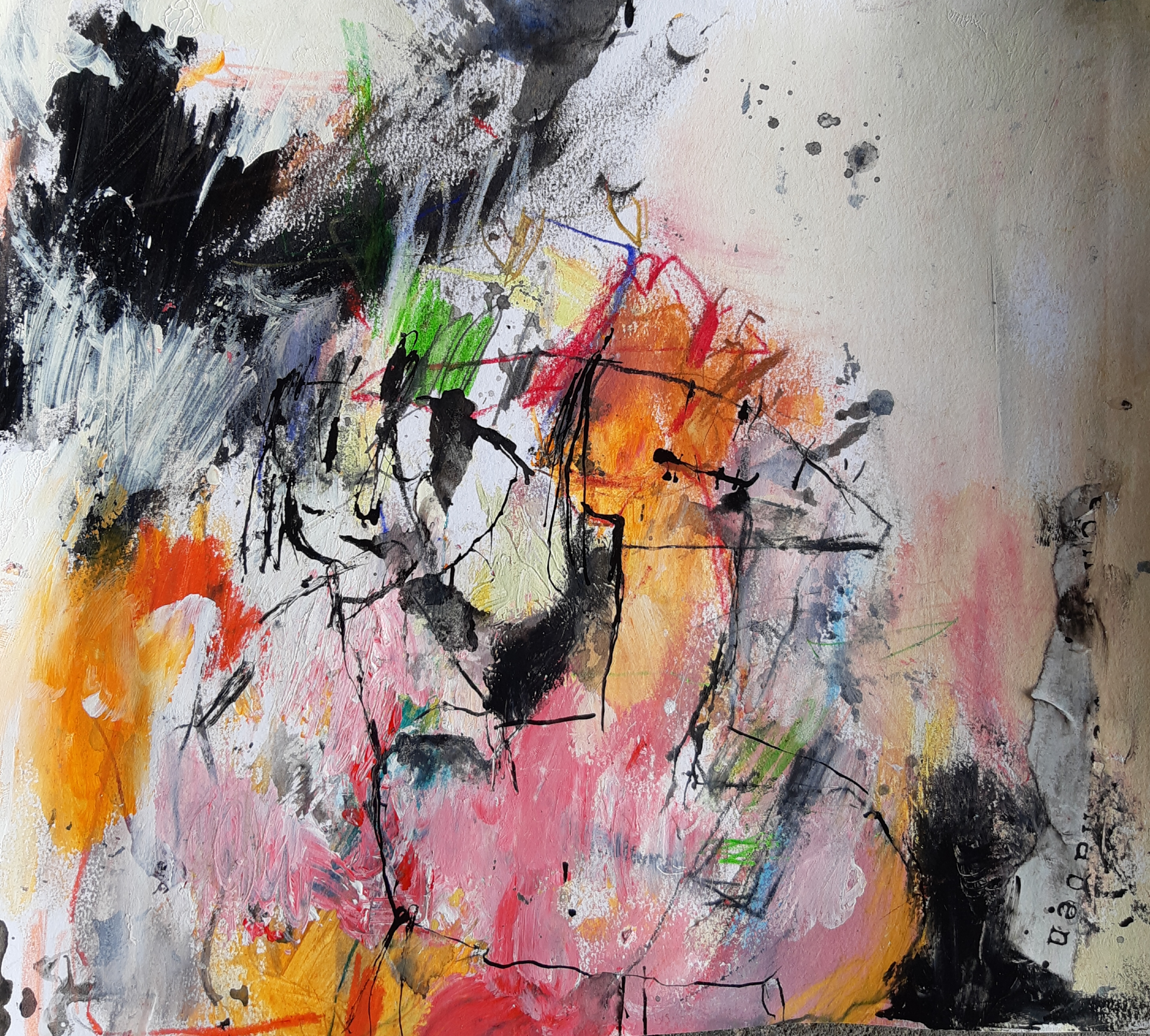 Words do matter, mixed media on paper, 29,5 x 27 cm, 2021 MH28