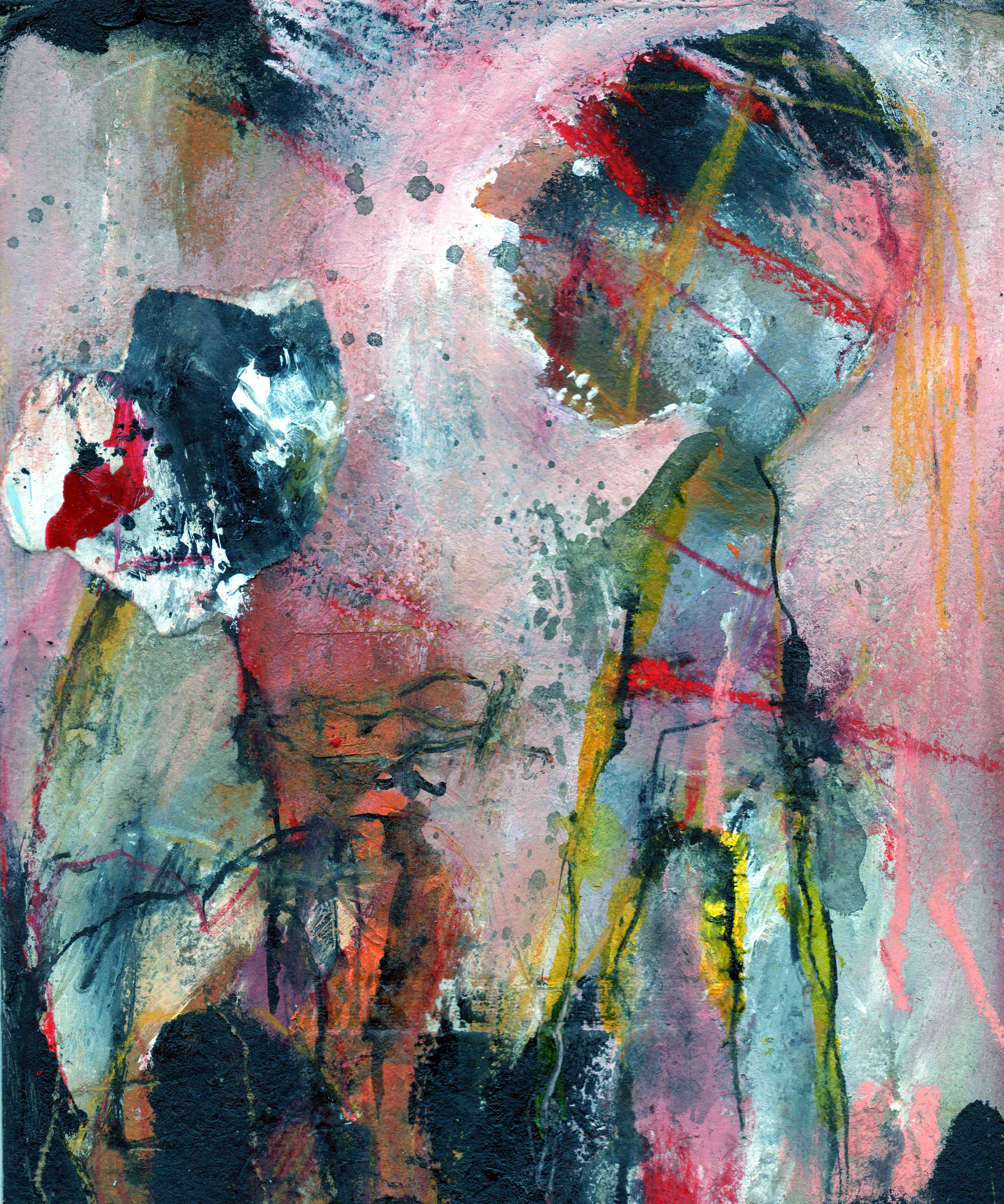 Toenaderingspoging, mixed media on cardboard, 14,5 x 17,1 cm, 2020 MHFeb2