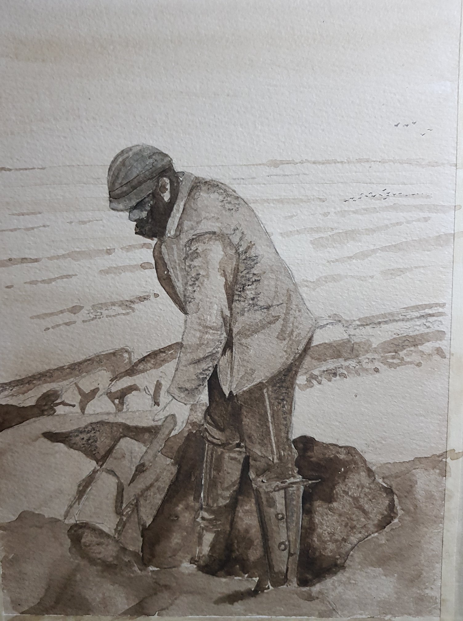 JL4 Craggs Cubley Digging Duck Blind At Spurn