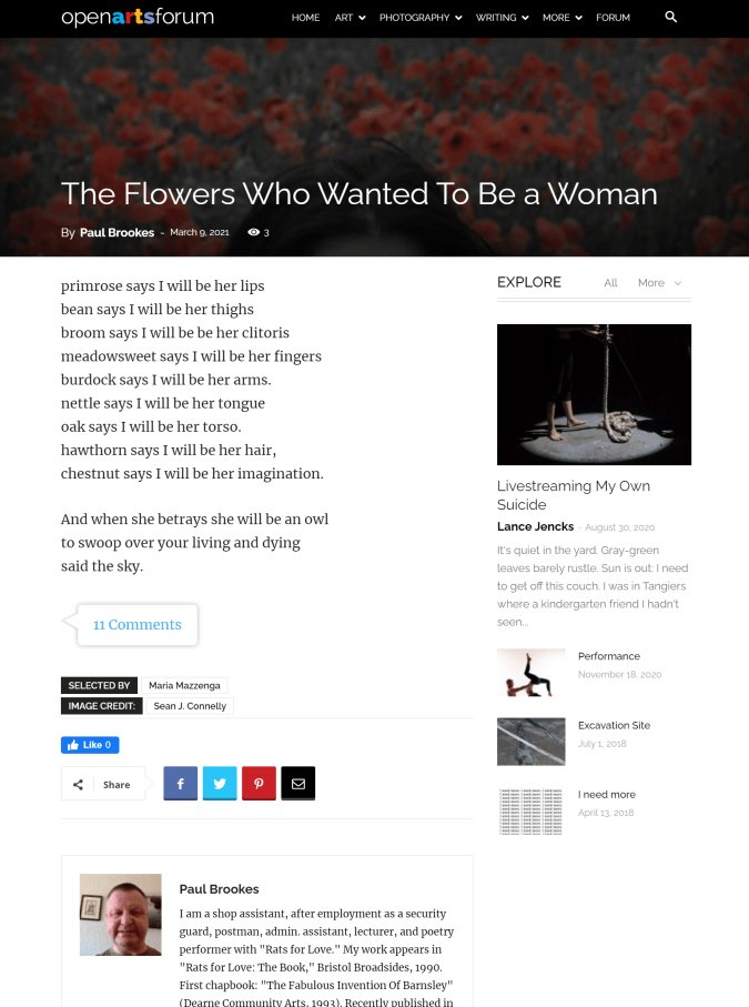 The Flowers Wo Wanted To Be a Woman