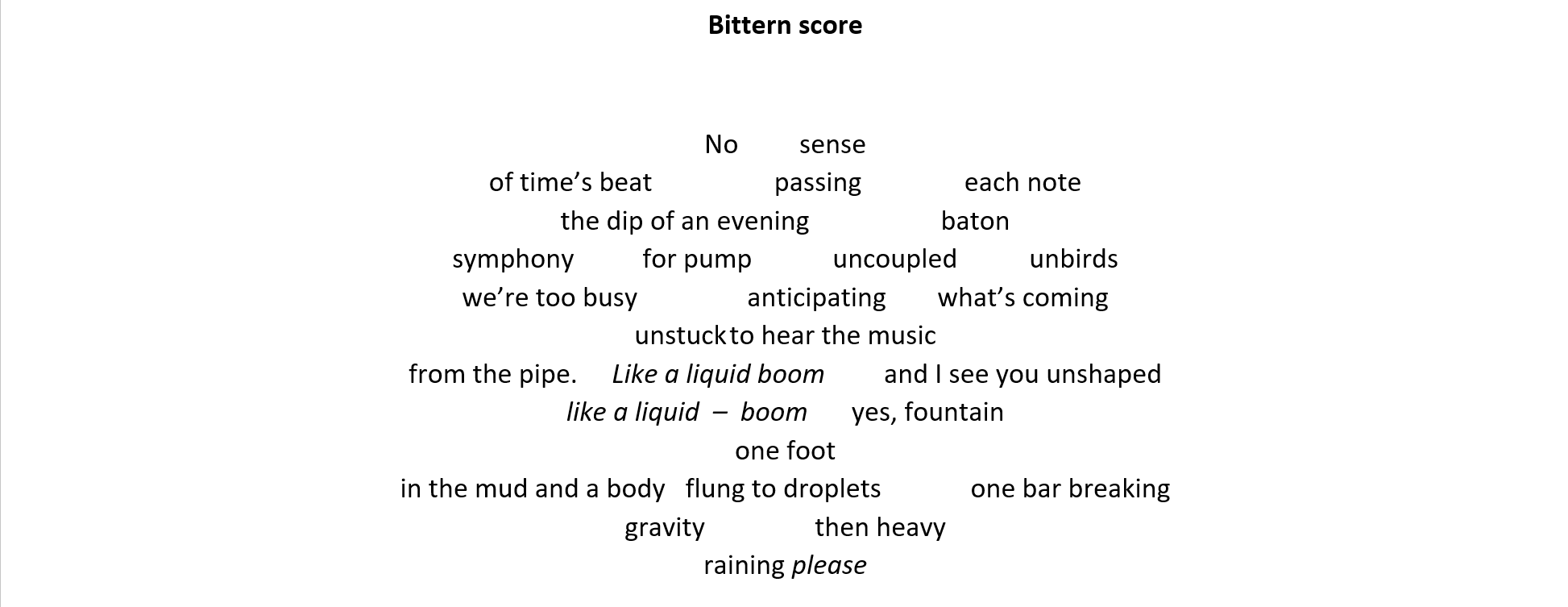 Bittern score by Ankh Spice