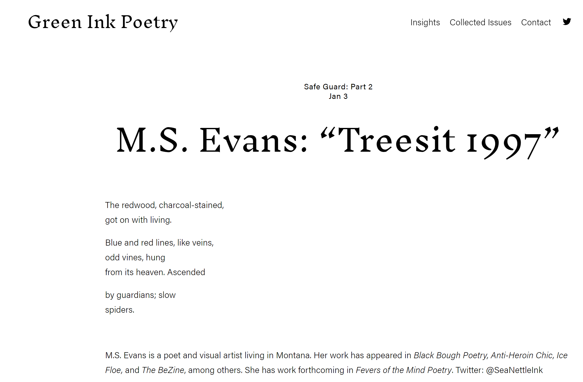 Treesit 1997 M.S.Evans