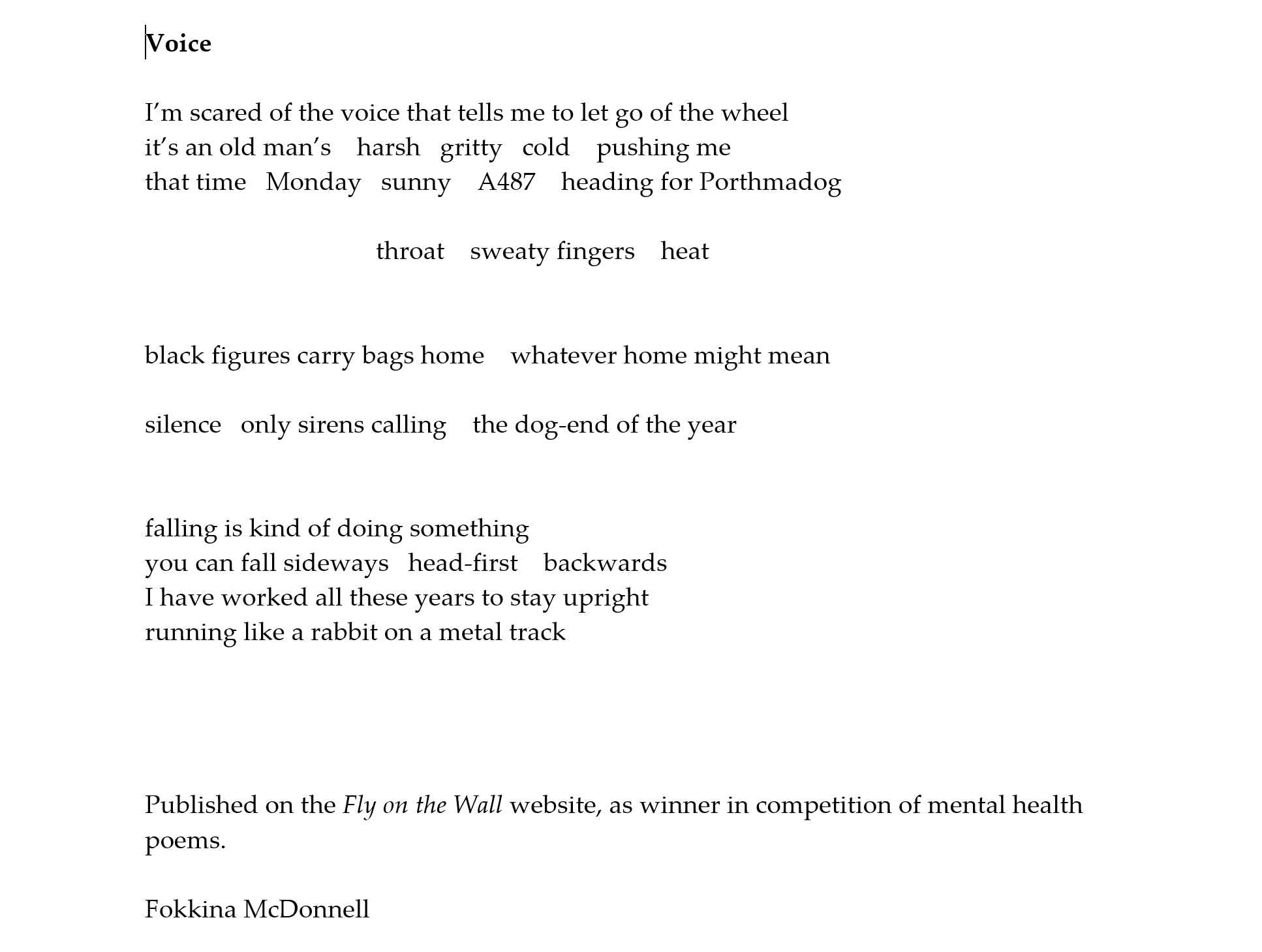 voice by fokkina mcdonnell