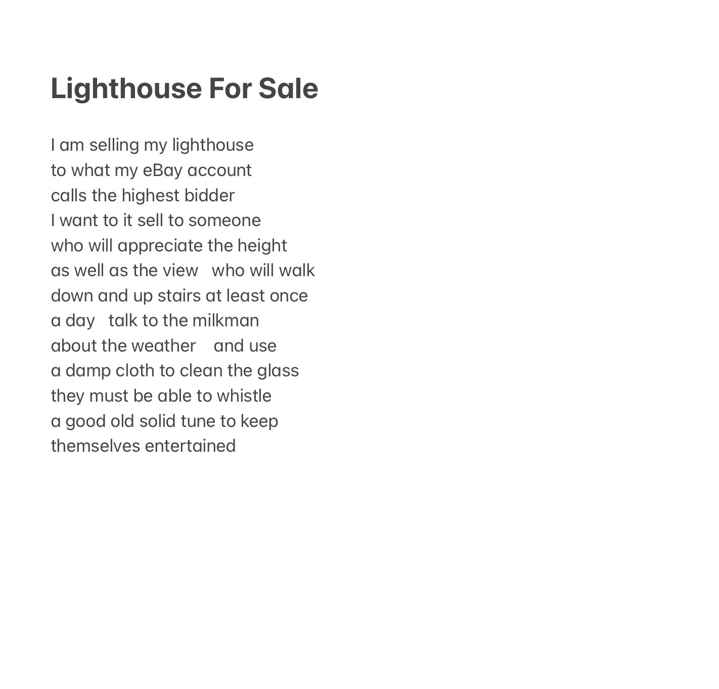 Lighthouse for sale by Roger Waldron