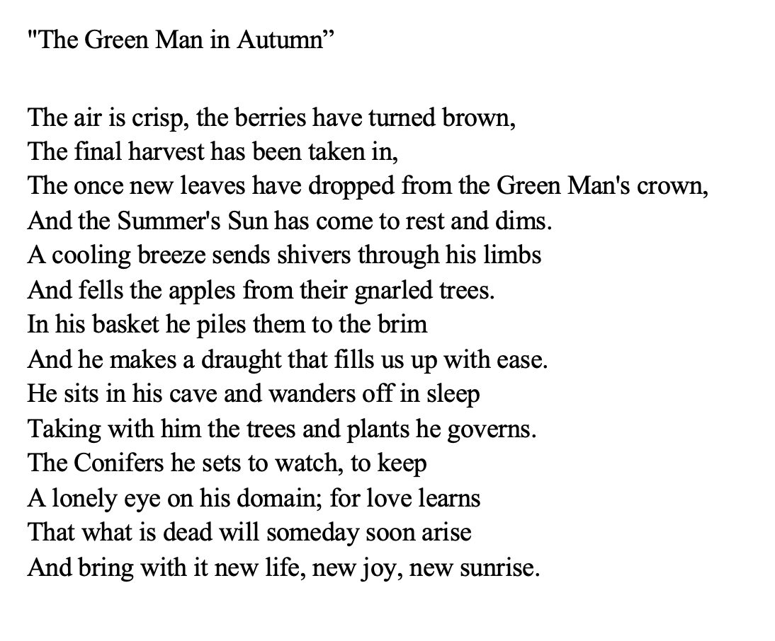 The Green Man in Autumn