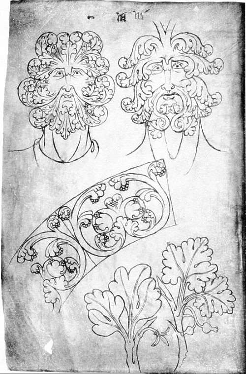 Villard de Honnecourt- Sketchbook Green Man