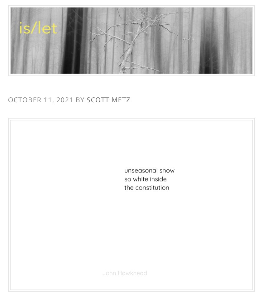 unseasonal snow by John Hawkhead