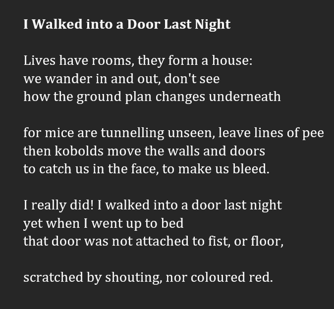 i walked into a door by dave garbutt