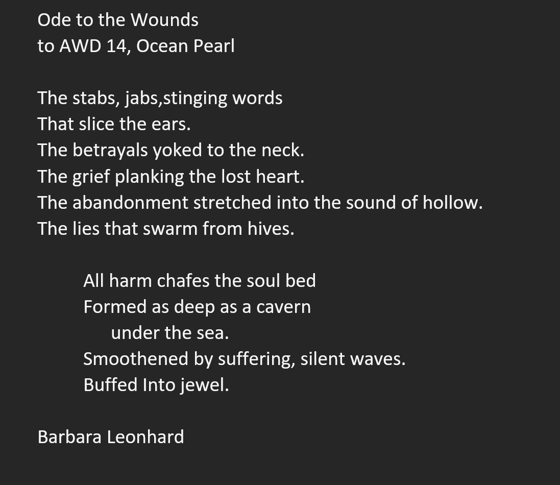 ode to the wounds by barbara leonhard