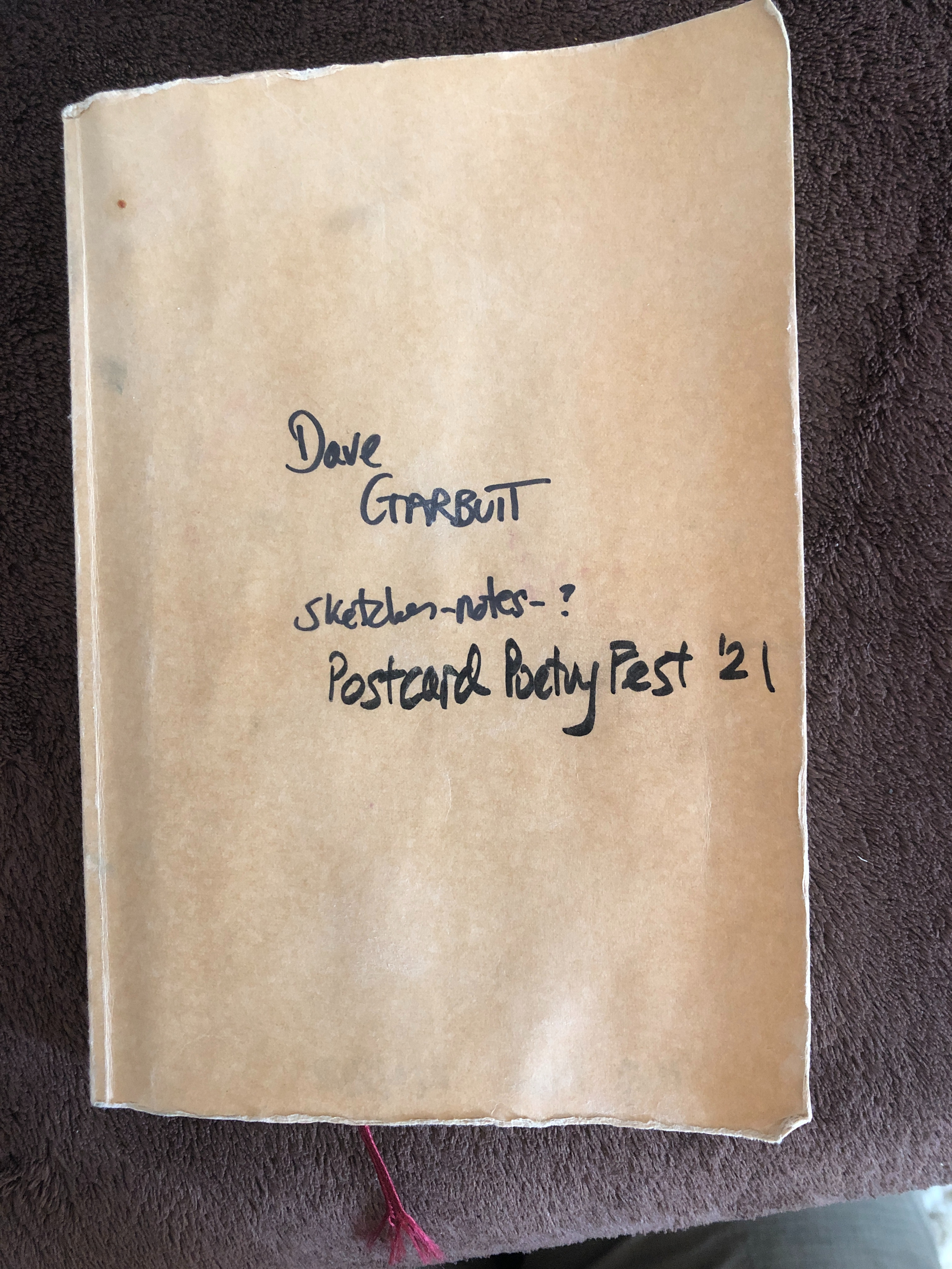 dave garbutt notebook 2