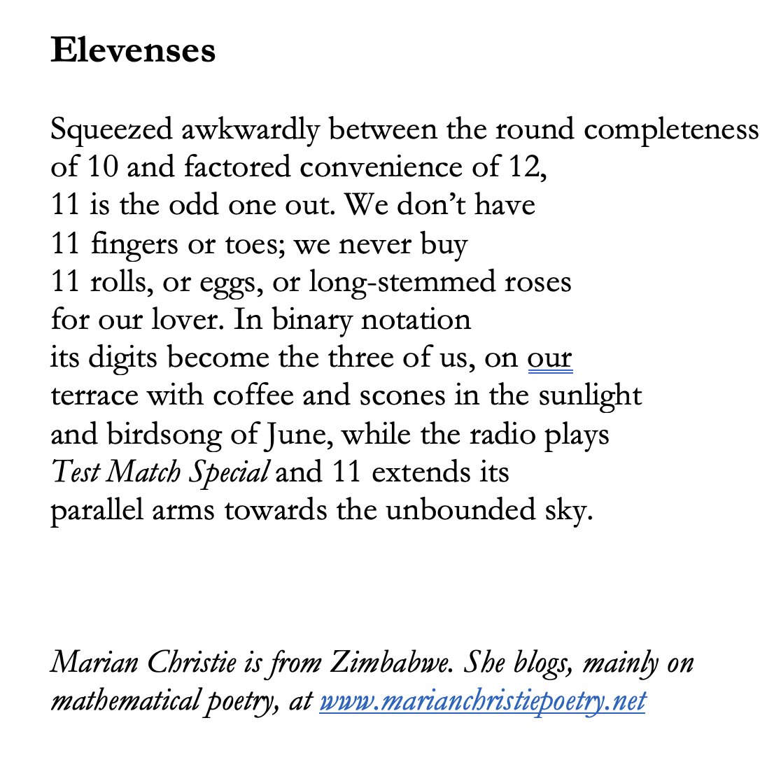 Elevenses by marian for National Numeracy Day