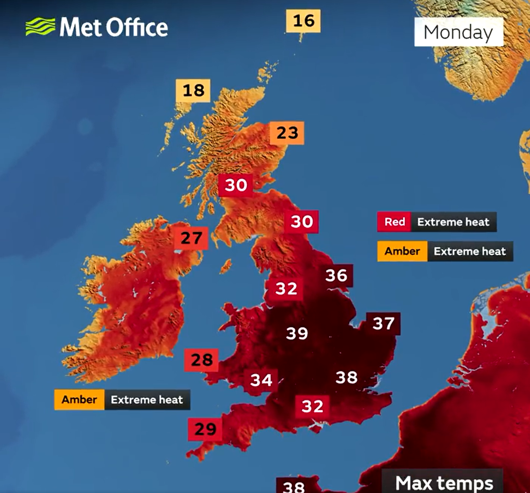 heatwave met office pic