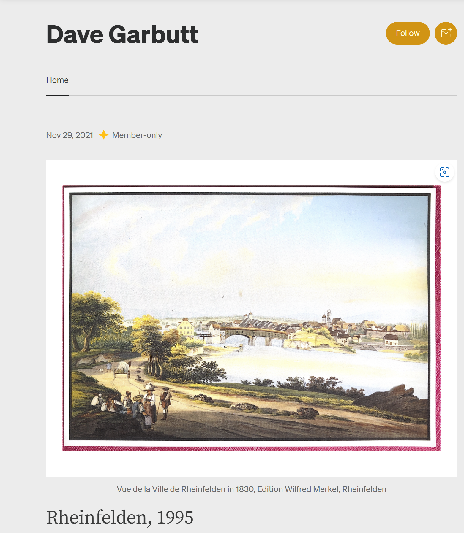 Dave Garbutt Medium site